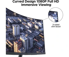 KOORUI lenktas 27 colių Full HD monitorius 75 Hz su HDMI ir VGA, 27N5CA