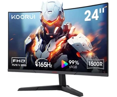 KOORUI lenktas žaidimų monitorius 24 colių Full HD 180 Hz 1 ms 24E6CA