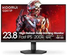 KOORUI žaidimų monitorius 23,8 col., IPS, Full HD, 200 Hz, G2411P