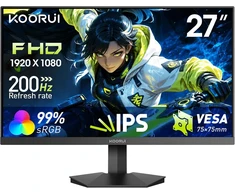 KOORUI žaidimų monitorius 27 colių Full HD IPS 200 Hz 1 ms G2711P