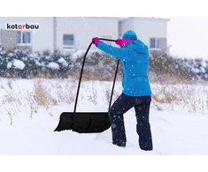 KOTARBAU sniego stumtuvas su ratukais, 78,5 cm pločio, su aliuminio briauna, I-3333