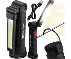 KRUMAD LED dirbtuvinė lempa su magnetiniu pagrindu, USB įkraunama, IP65, KMD339