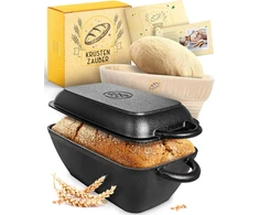 KRUSTENZAUBER ketaus ovalus kepimo puodas su dangčiu, 28 cm, 3,6 l talpa, orkaitei ir indukcijai, KRZ 4