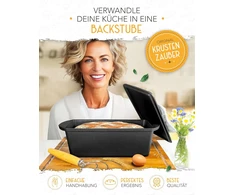 KRUSTENZAUBER ketaus stačiakampė kepimo forma su dangčiu, 28 cm, 3 l