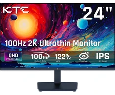 KTC 24 colių QHD IPS monitorius 2560 × 1440, 100 Hz, FreeSync, G-Sync H24T27