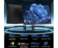 KTC lenktas žaidimų monitorius 32 colių FHD 240 Hz VA 1 ms H32C5