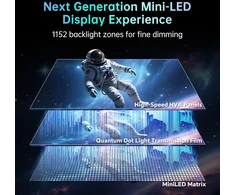 KTC žaidimų monitorius 27 colių Mini LED QHD 180 Hz HDR1400 M27T6
