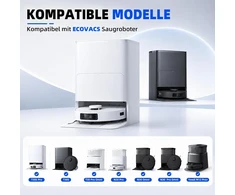KTNAid mikropluošto šluosčių ir laikiklių rinkinys Ecovacs Deebot T30 Pro robotams, 6+2 vnt.