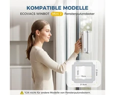 KTNAid mikropluošto valymo šluostės ECOVACS WINBOT Mini 2 langų robotui, 12 vnt., MINI 2