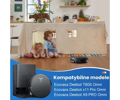 KTNAid robotų dulkių siurblių atsarginių dalių rinkinys Ecovacs Deebot X9 PRO Omni 21 vnt.