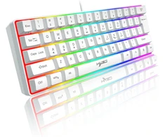 KUIYN 60 % laidinė žaidimų klaviatūra su RGB apšvietimu, 61 klavišo, V700