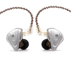 KZ į ausis įdedamos laidinės hibridinės HiFi ausinės su mikrofonu 5BA+1DD ZSX
