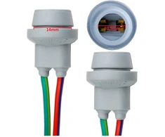 L &amp; P Car Design guminiai T10 W5W lemputės lizdai su 10 cm laidu, 4 vnt., B570-A
