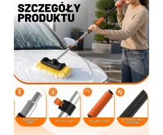 LAANPOLE teleskopinis automobilio plovimo šepetys su 3,6 m kotu ir 30 cm minkštais šeriais 001