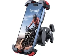 Lamicall dviračio ir motociklo telefono laikiklis su 360° pasukimu, greito atleidimo spaustuku BP07-EU-RD