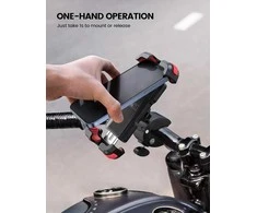 Lamicall dviračio ir motociklo telefono laikiklis su 360° pasukimu, greito atleidimo spaustuku BP07-EU-RD