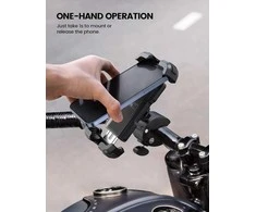 Lamicall dviračio ir motociklo telefono laikiklis, 360° pasukamas, 4,7–6,8 colio išmaniesiems telefonams, BP07-EU-B