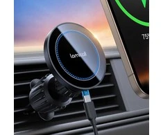 Lamicall telefono magnetinis automobilinis įkroviklis su ventiliacijos tvirtinimu, 15W, 20x N52 magnetai, MagSafe, OL-Z9T9-C78W