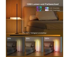 Lanmonlily išmani pastatoma LED grindų lempa, RGBICW, Wi-Fi, 16 mln. spalvų, 12 W, modelis 003
