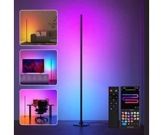 Lanmonlily išmani pastatoma LED grindų lempa, RGBICW, Wi-Fi, 16 mln. spalvų, 12 W, modelis 003
