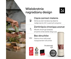 LARS NYSØM rankinis čili prieskonių malūnėlis Lagom su nerūdijančiojo plieno ašmenimis CHL-5-CREBEI