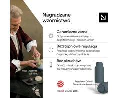 LARS NYSØM rankinių druskos ir pipirų malūnėlių rinkinys Omvendt, keraminis, OMV-5-STOBLU