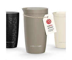 LARS NYSØM Terminis kelioninis puodelis 350 ml su Quick-Press dangteliu VAG-2-TAUBRO