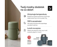 LARS NYSØM terminis maisto indas 500 ml, sandarus, nerūdijančiojo plieno NAR-3-STOBLU