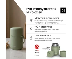 LARS NYSØM terminis maisto indas 500 ml, sandarus, žalios spalvos, NAR-3-SAGGRE