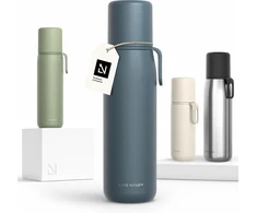 LARS NYSØM termogertuvė 1000 ml su puodeliu ir nešiojimo dirželiu LNE-6-STOBLU