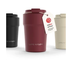 LARS NYSØM termopuodelis 380 ml, sandarus, su vakuumine izoliacija BVG-2-BERRED