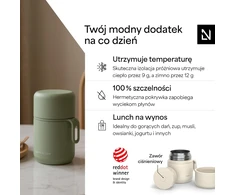 LARS NYSØM termosas maistui 350 ml, sandarus, nerūdijančiojo plieno NAR-2-CREBEI