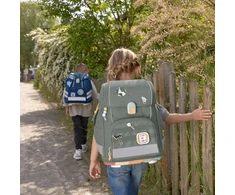 LÄSSIG mokyklinės kuprinės rinkinys Boxy Unique, 21 l, 7 dalių