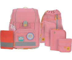 LÄSSIG mokyklinės kuprinės rinkinys Boxy Unique, 21 l, 30 x 25 x 41,5 cm