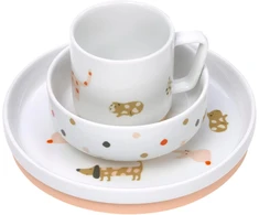 Lässig porcelianinių indų rinkinys vaikams Little Mateys Spicy Oranžinis 1210037856