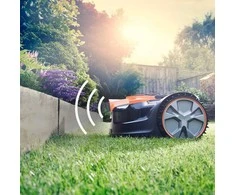 Lawnmaster robotas vejapjovė be kabelio, akumuliatorius 24 V 4 Ah, pjovimo aukštis 2-6 cm, VBRM16-03