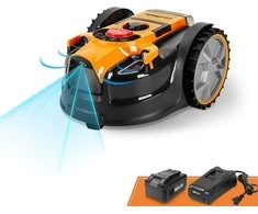 Lawnmaster robotas vejapjovė be kabelio, akumuliatorius 24 V 4 Ah, pjovimo aukštis 2-6 cm, VBRM16-03