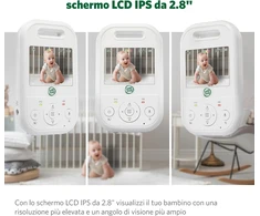 LeapFrog elektroninė auklė su 2,8 col. IPS ekranu, pasukama kamera ir naktiniu matymu LF2513