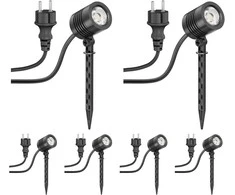 Ledscomde ledscom lauko LED sodo reflektoriai su žemės smaigu, IP65, 4,1 W, 351 lm, šalta balta, 6 vnt., LC-L-157-W-x6
