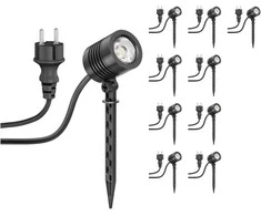 Ledscomde ledscom lauko LED žibintuvėlių rinkinys su smaigu, IP65, 4,3 W, 340 lm, šilta balta, LC-L-157-WW-x10
