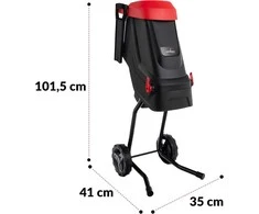 LEHMANN elektrinis sodo smulkintuvas 2600 W, SK5 plieno peilis, 45 l talpos konteineris, LGAGS-2645