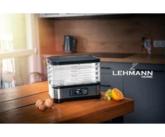 Lehmann maisto džiovintuvas 450 W su temperatūros valdymu, 5 padėklai, LHOFD-4525