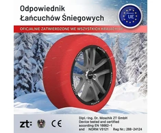 LEIVESTE tekstilinės sniego kojinės automobiliui XL, 2 vnt., poliesterinės cz001