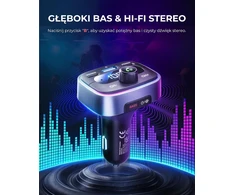 LENCENT Bluetooth FM siųstuvas automobiliui su 2 USB-C, 60 W, Bluetooth 5.4 B0FN7HHPHV