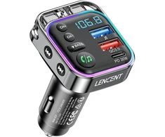 LENCENT FM siųstuvas automobiliui Bluetooth 5.3, 48 W, PD 30 W ir QC 3.0, BC87