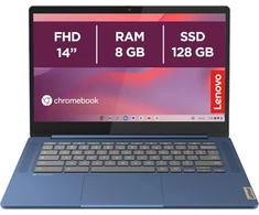 Nešiojamas kompiuteris Lenovo Chromebook nešiojamasis kompiuteris 14 col. FHD, 8 GB RAM, 128 GB eMMC, 82XJ002MIX