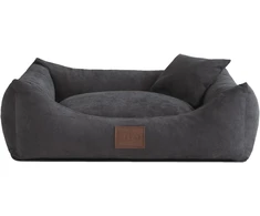 Leo4dog sofa šuniui, 80 × 60 cm, grafito spalvos, S7-14