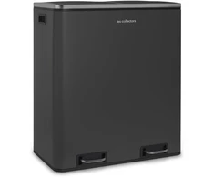 Les Collectors šiukšlių dėžė rūšiavimui, nerūdijančio plieno, 60 l, dvi 30 l talpos dalys, pedalas