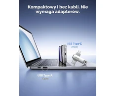 Lexar USB atmintinė su USB-A ir USB-C jungtimis, 128 GB, iki 400 MB/s, D50E