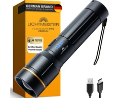LICHTMEISTER įkraunamas LED žibintuvėlis 2000 lm, 5000 mAh, IP44 LM_T2000